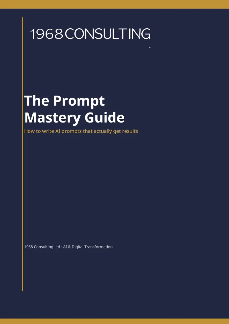 The prompt mastery guide, cover